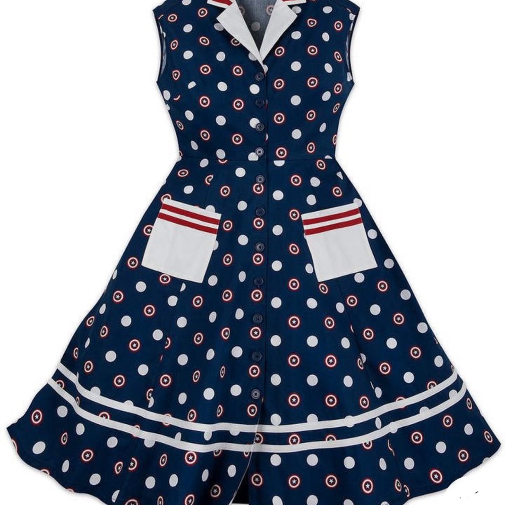 NWT Disney Captain America Dress for Women by Her Universe 2X